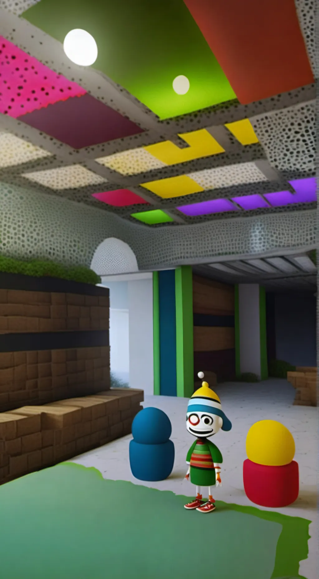 ai character: mibo odia a sprout background