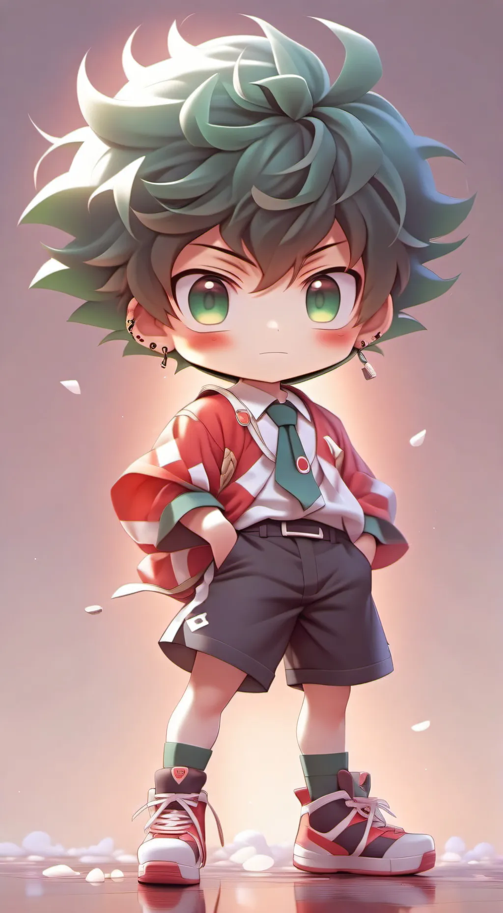 ai character: izuku midoria background
