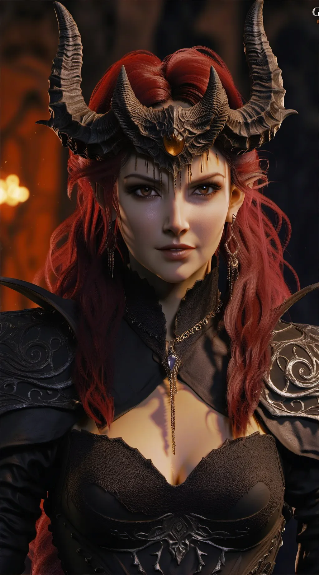 ai character: Helldia  background