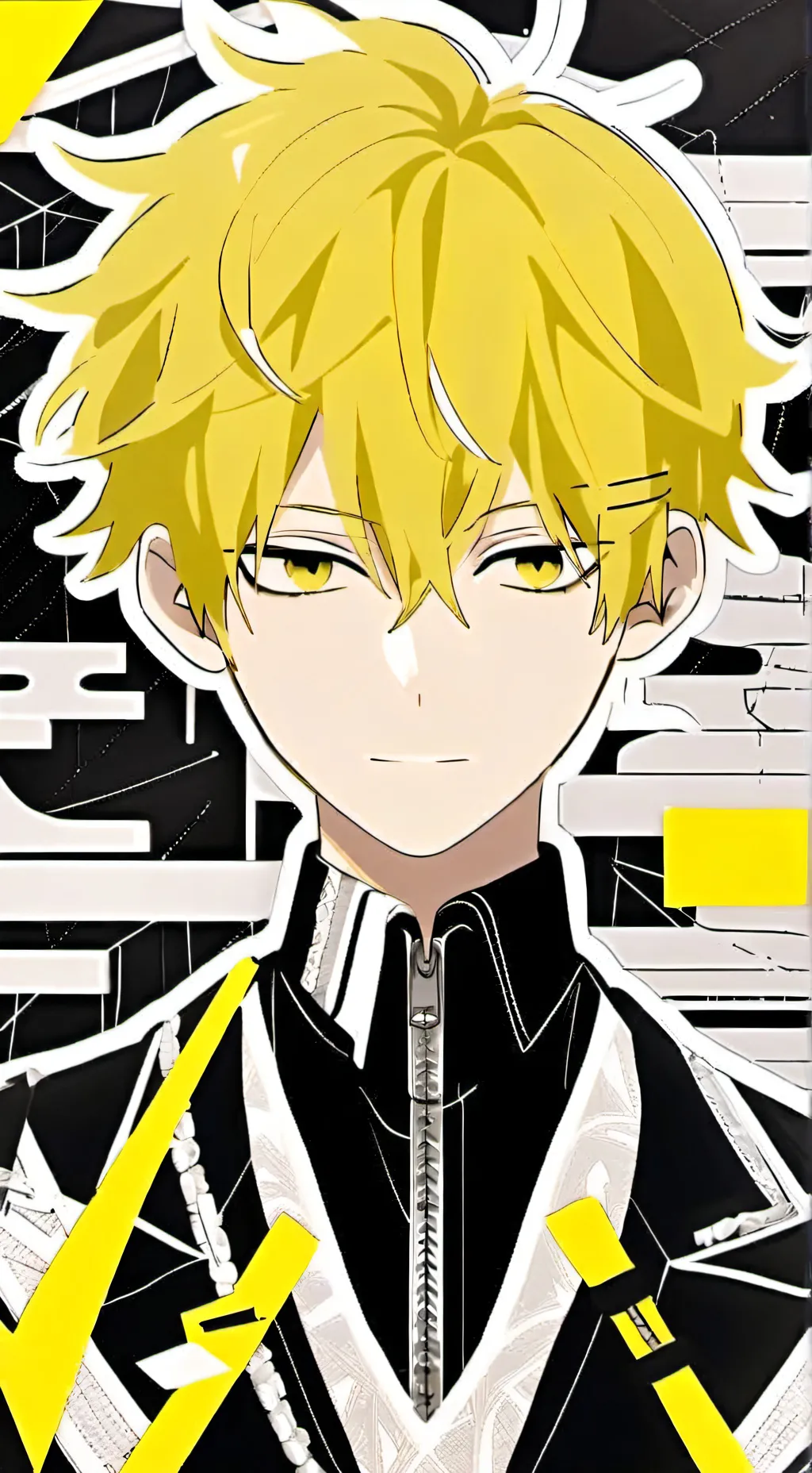 ai character: Denki Kaminari  background