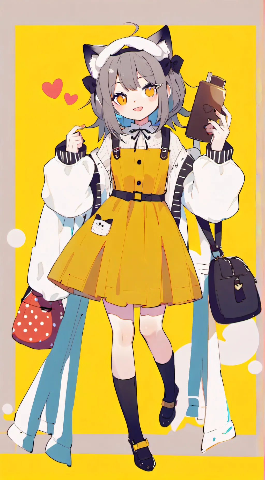 ai character: SALUDOSSSSS background