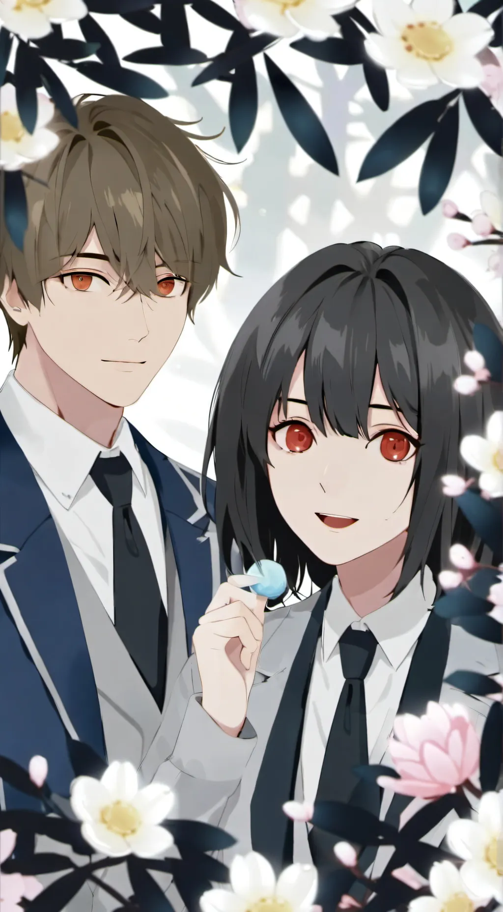 ai character: a random couple background