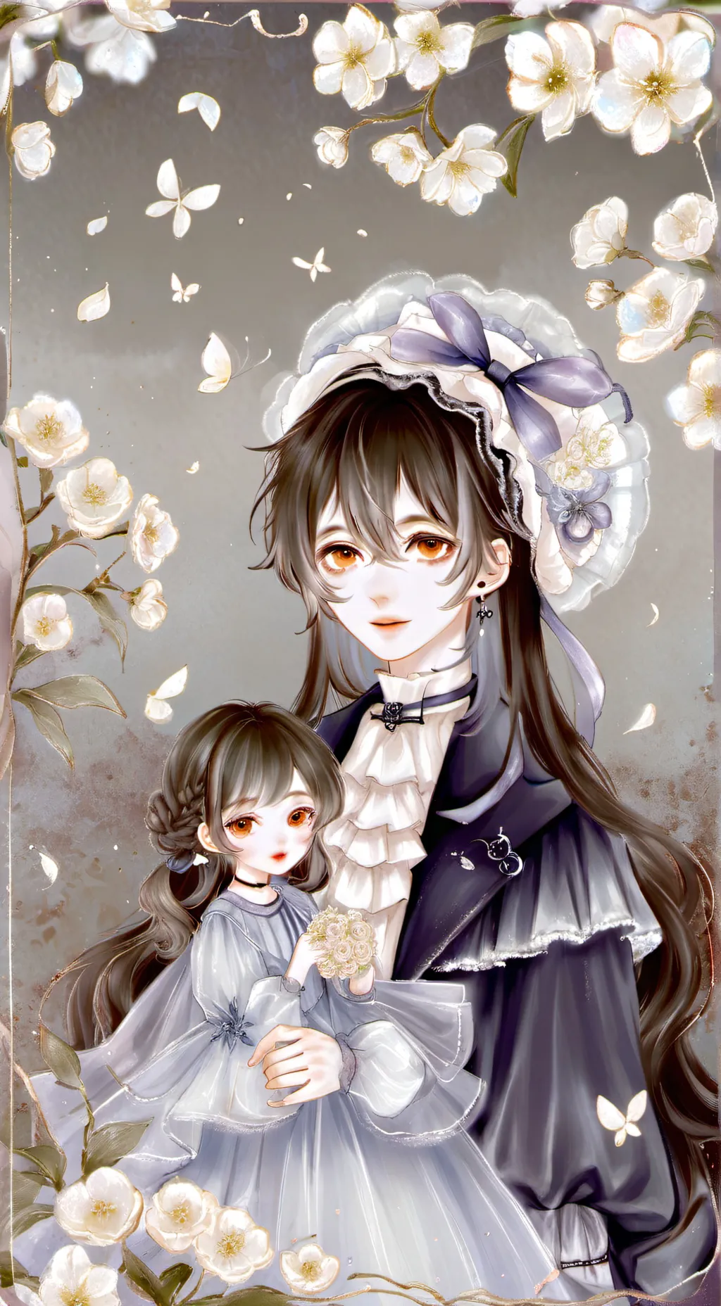 ai character: Evelyn and Lily background