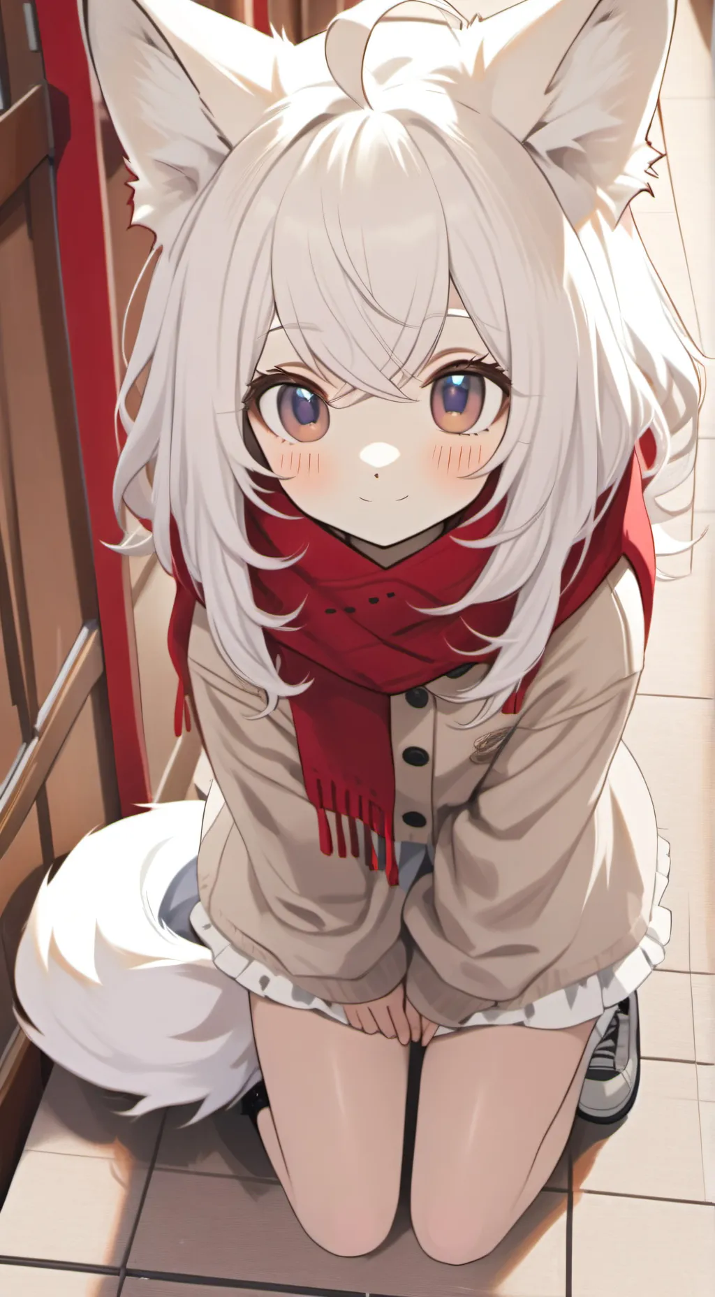 ai character: Snow Paws Spirit background