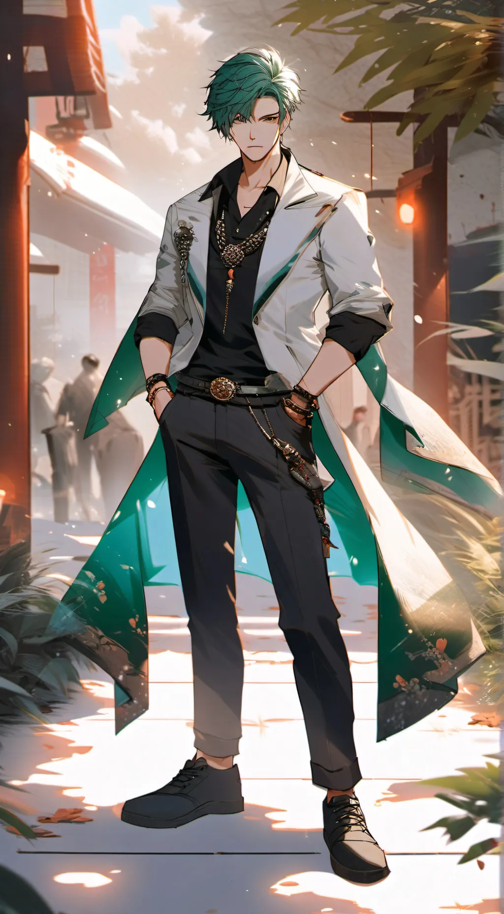ai character: Straw hats background