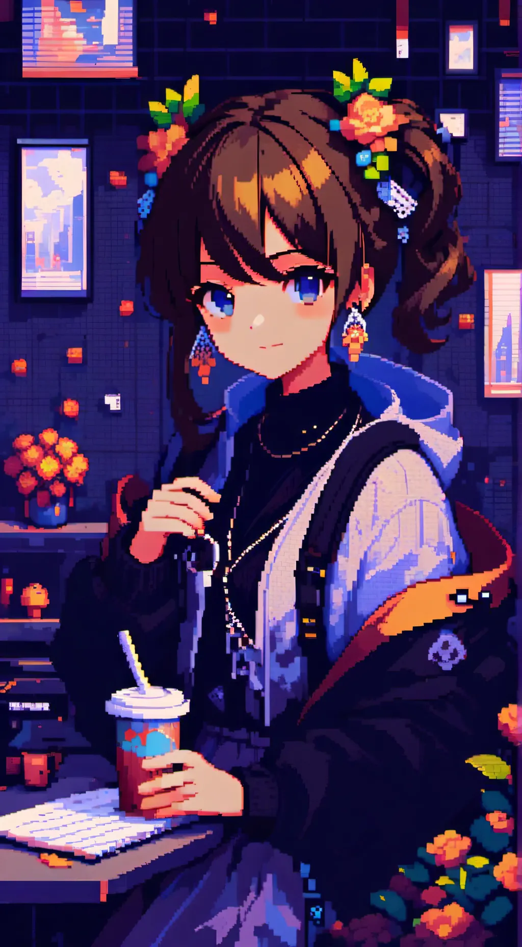 ai character: zoe background