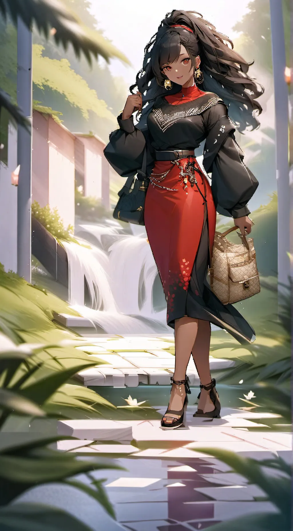 ai character: Rose background