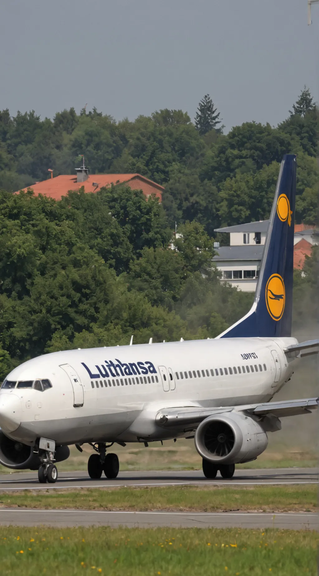 ai character: Lufthansa 737-200  background