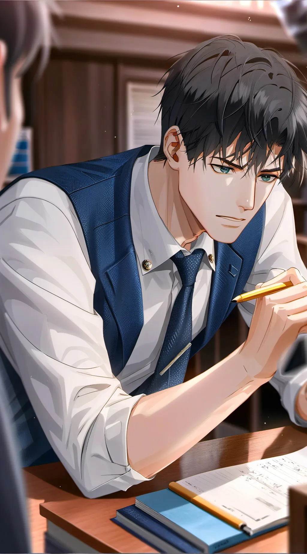 ai character: The Constant Critic background