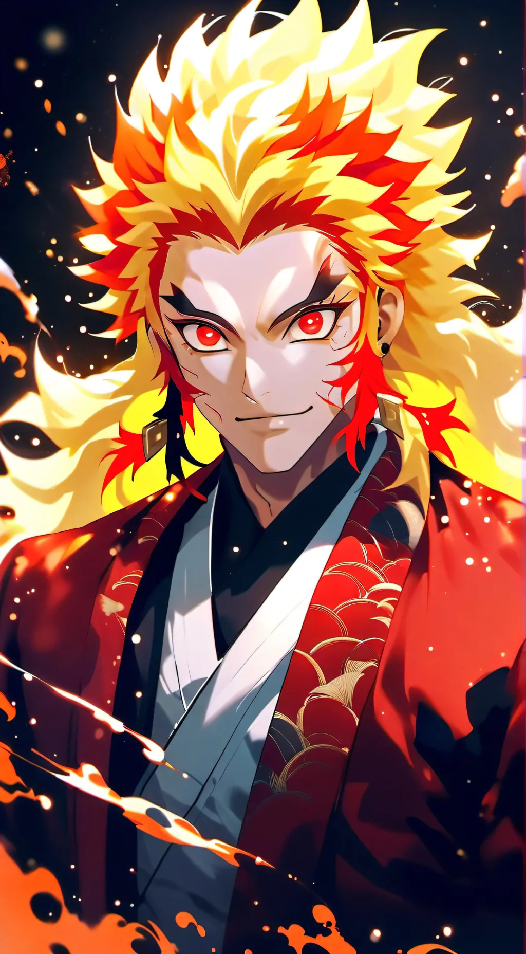ai character: Rengoku's birthday background