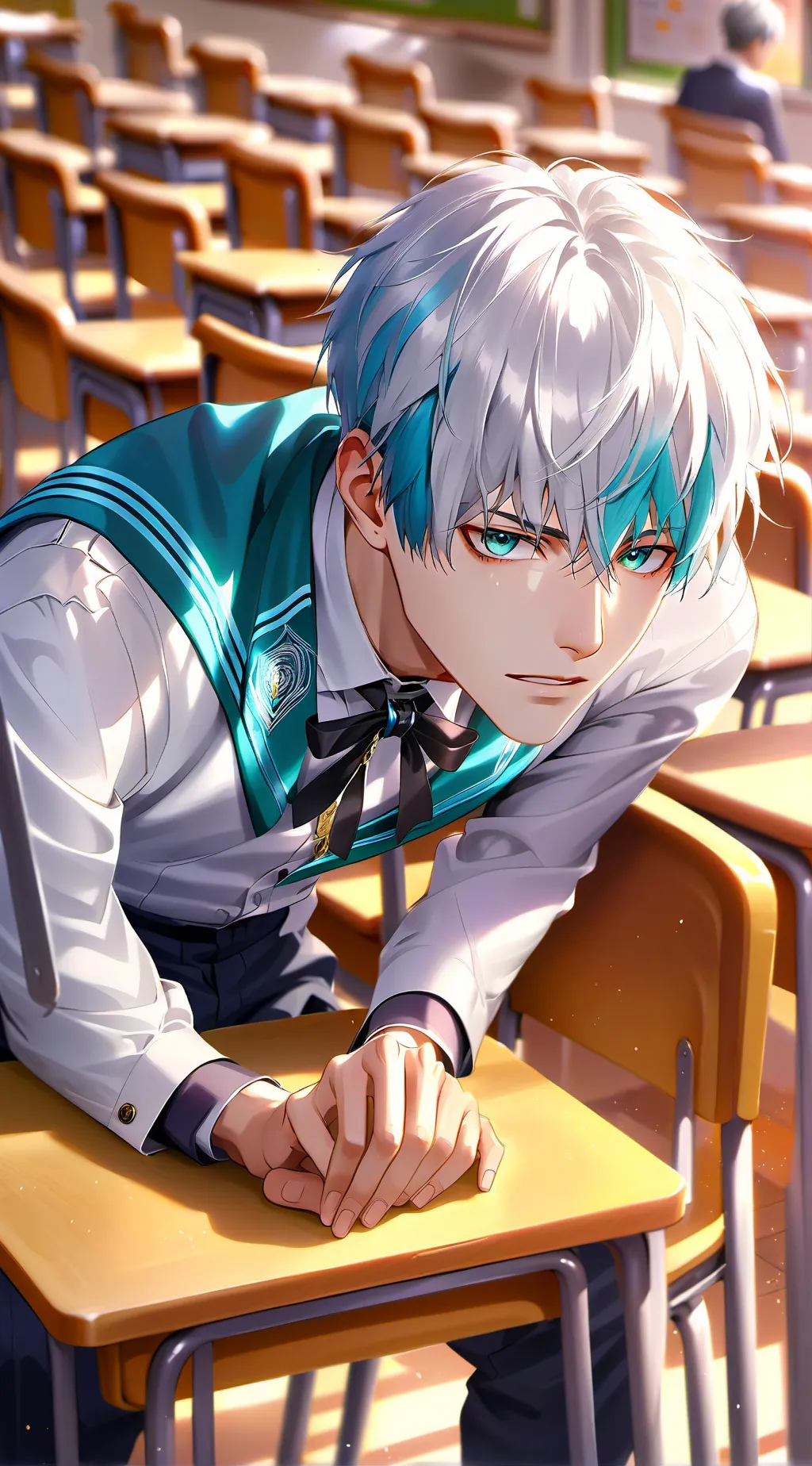 ai character: Shoto Todoroki background