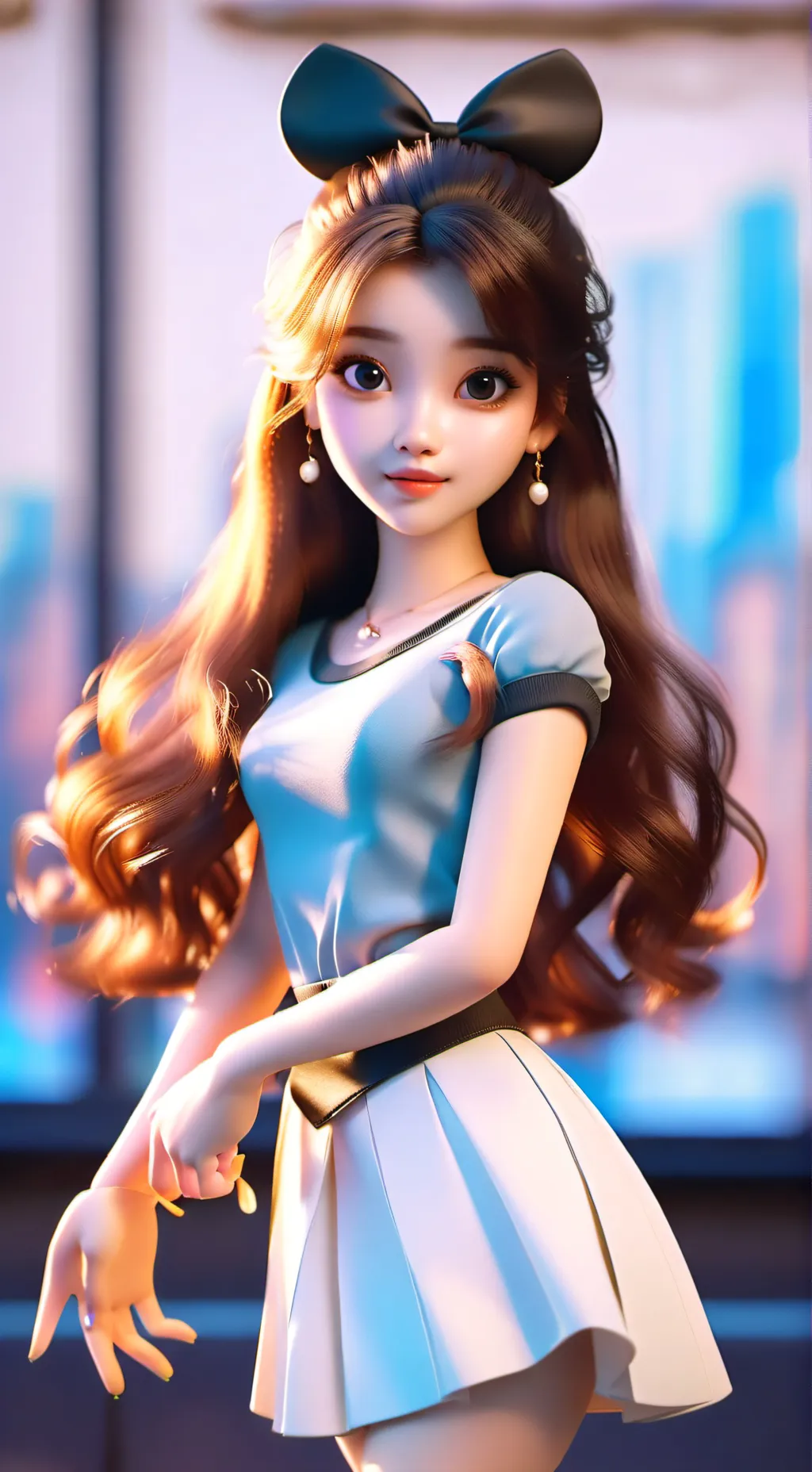 ai character: Luna background