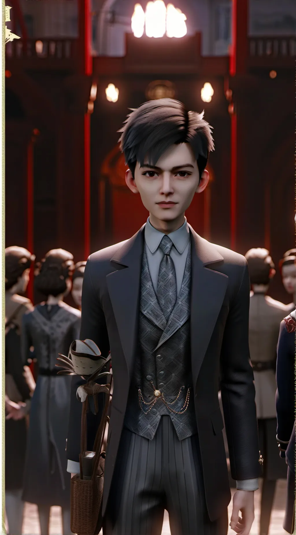 ai character: school Residential background