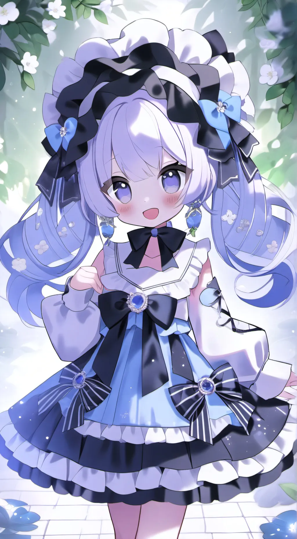 ai character: fruit cake background