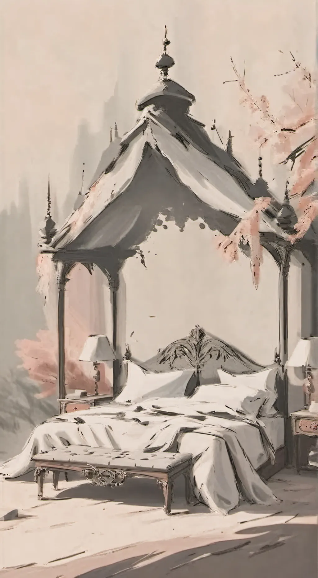 ai character: SC sleep over background