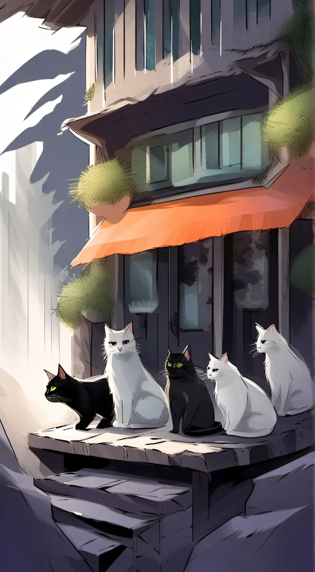 ai character: Extreme Smart Cats background