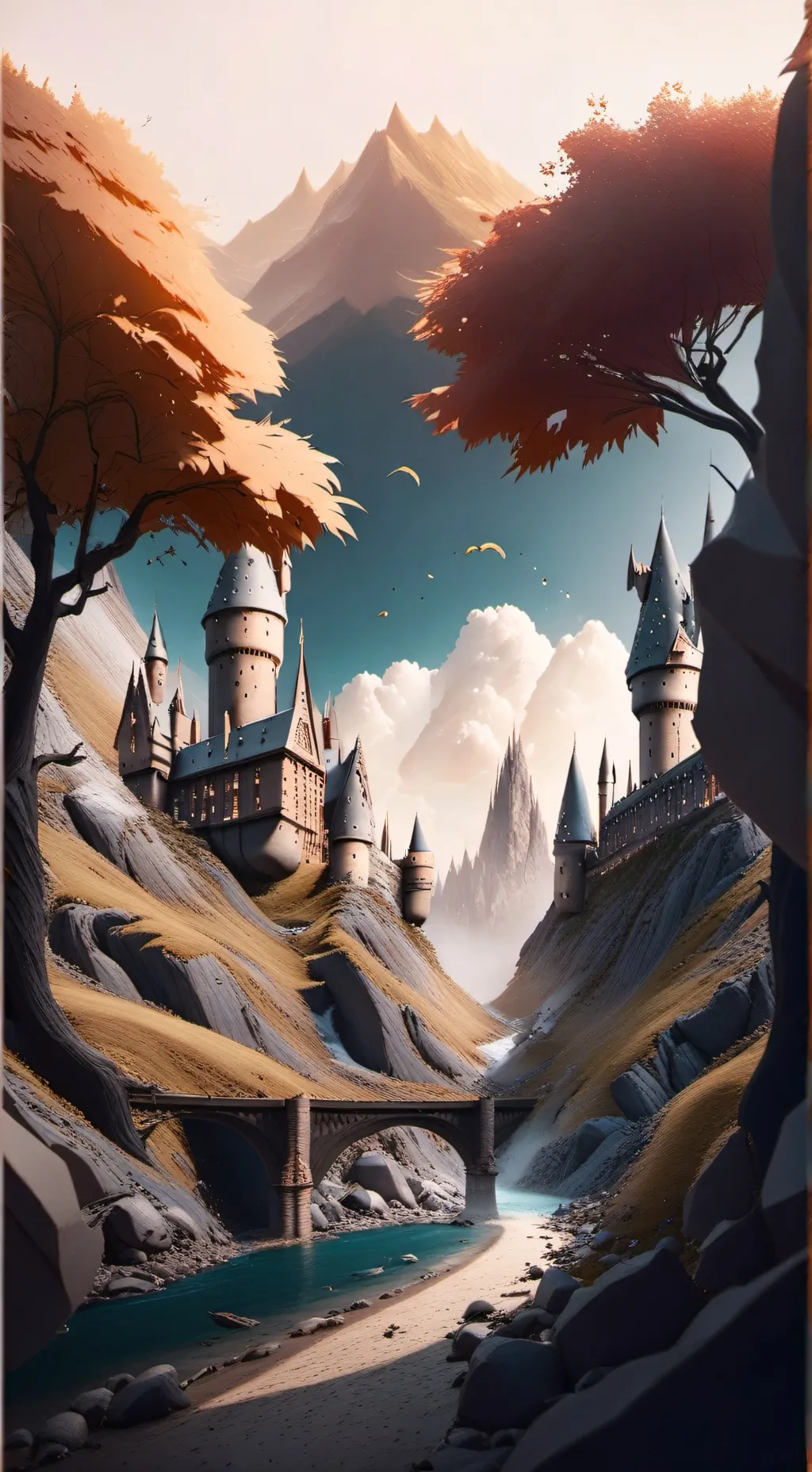 ai character: Hogwarts  background
