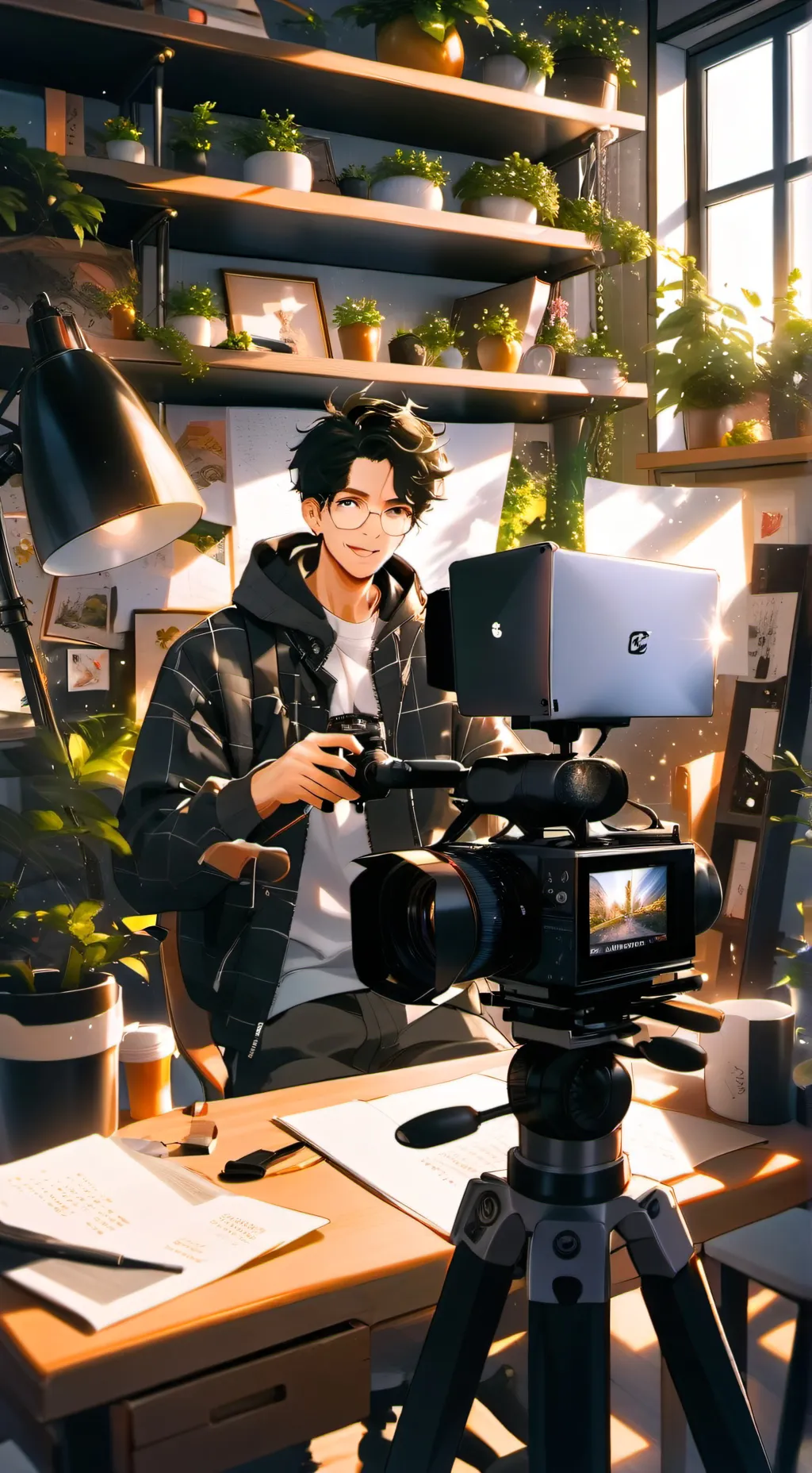 ai character: your Korean brothe background