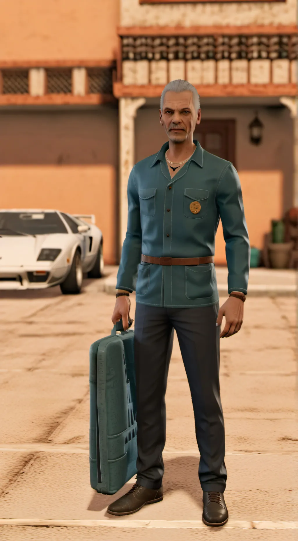 ai character: EL TIO RARO background