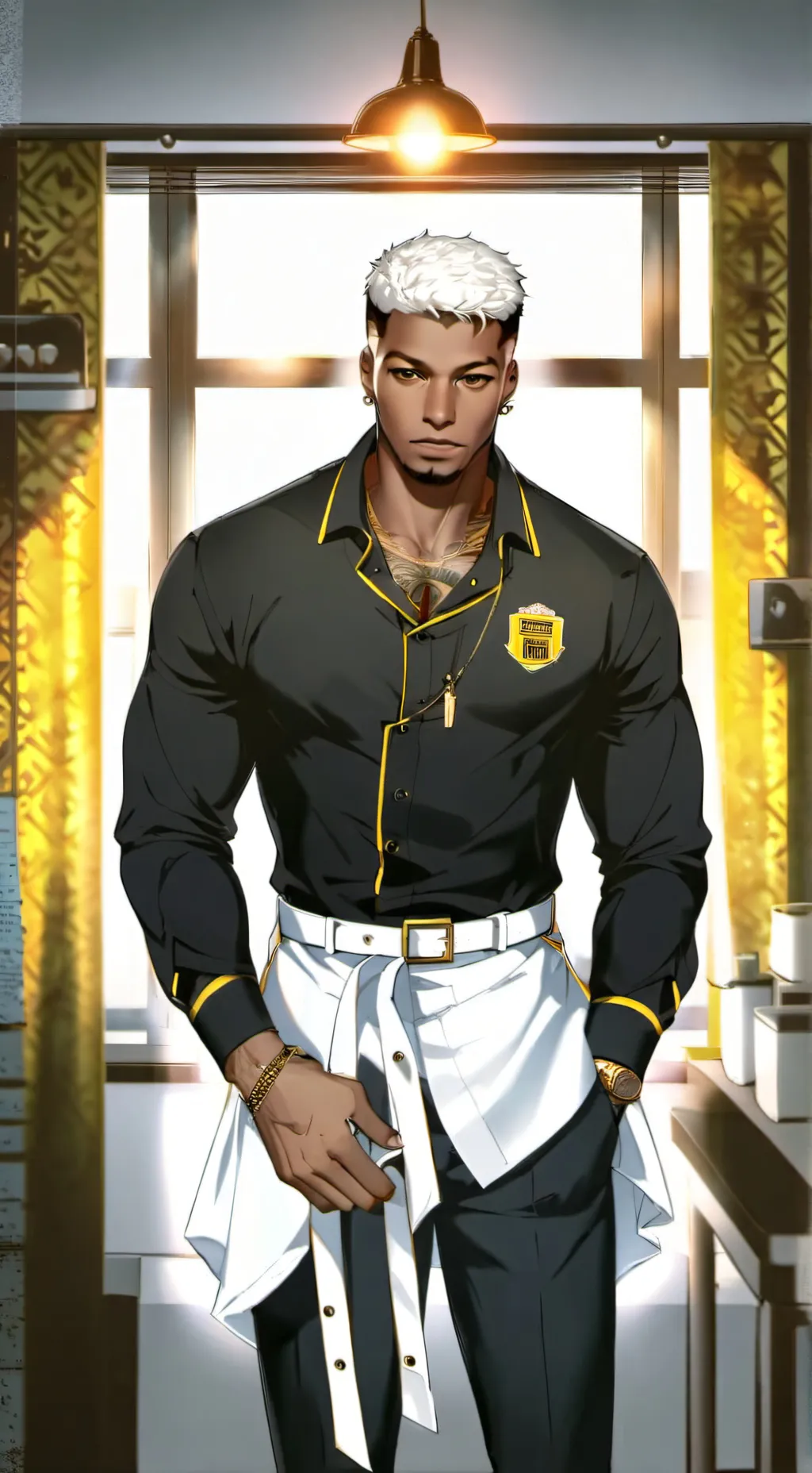ai character: Waffle House background