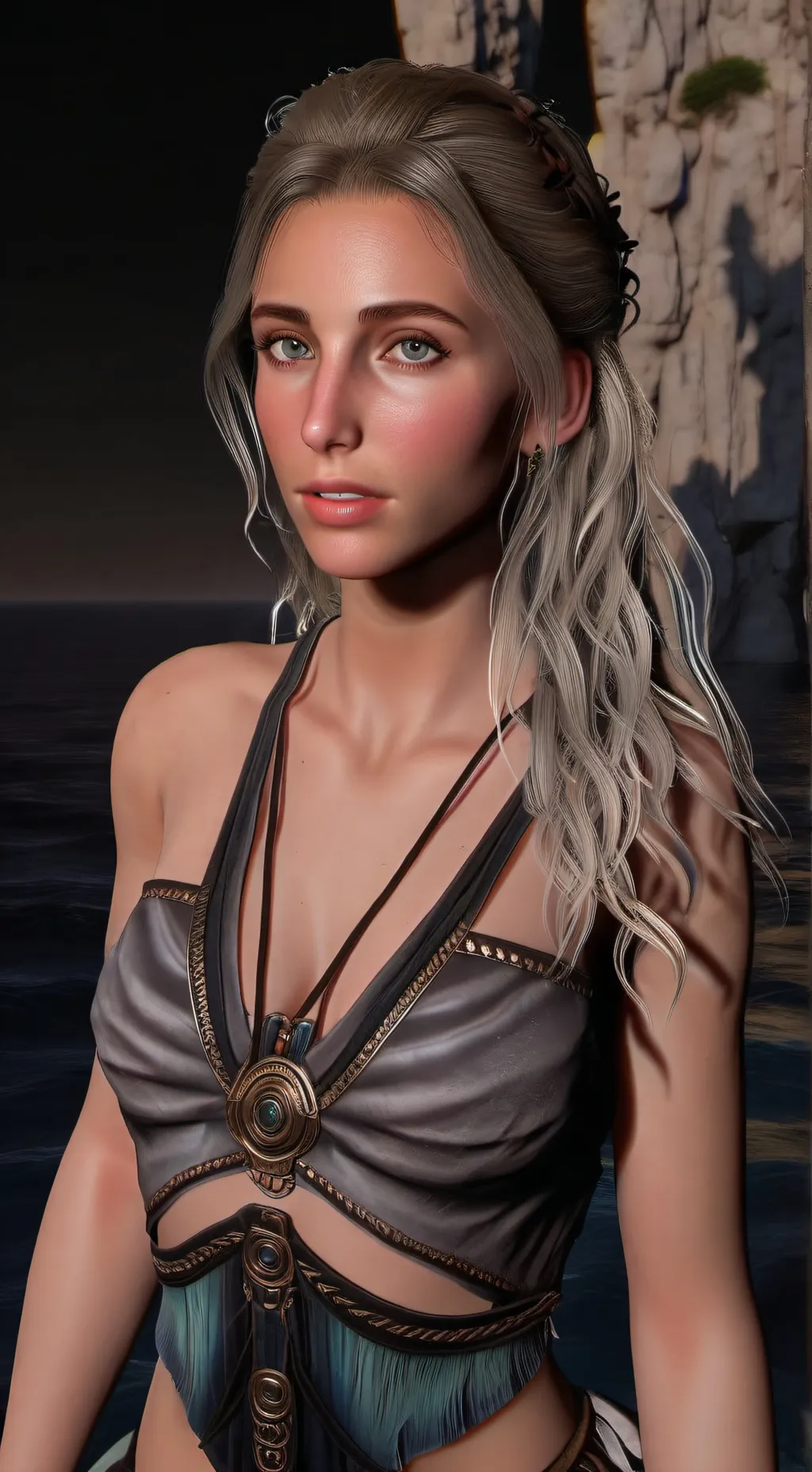 ai character: Calypso🌀🌊🇬🇷 background