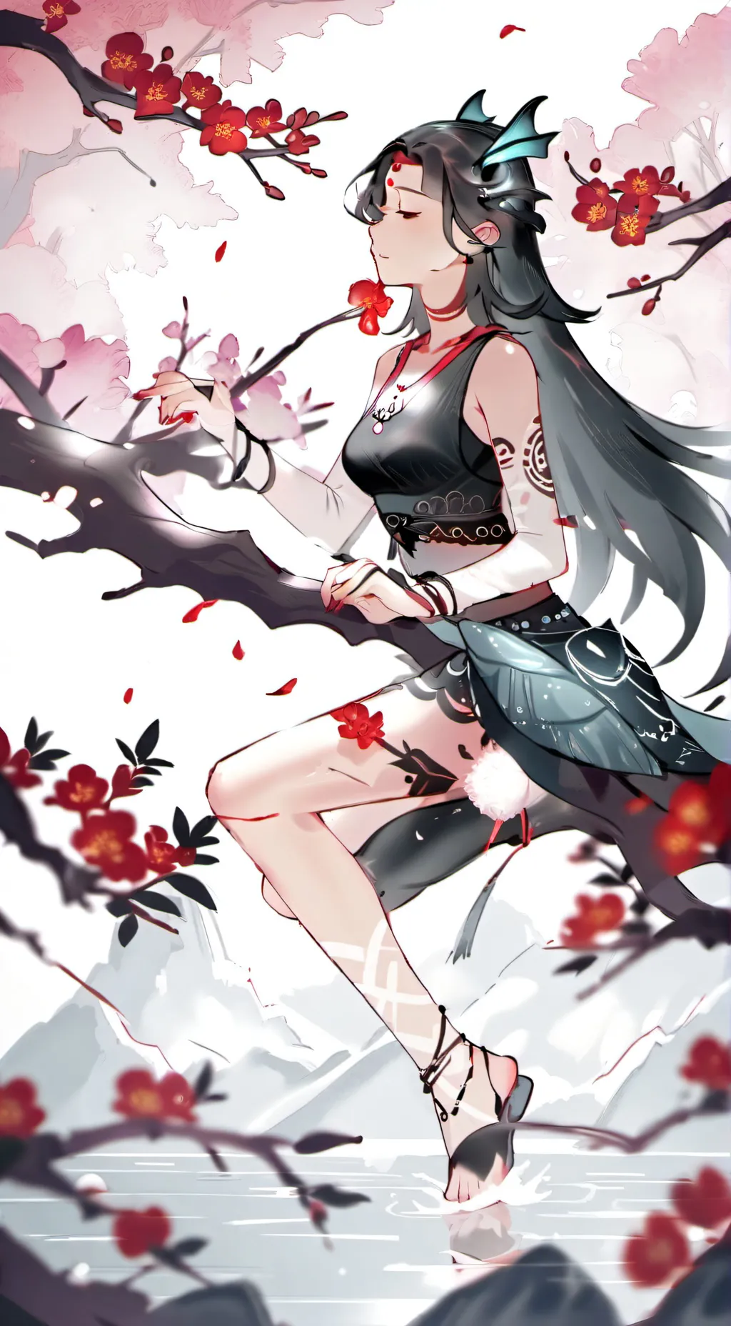 ai character: Luz x amity background