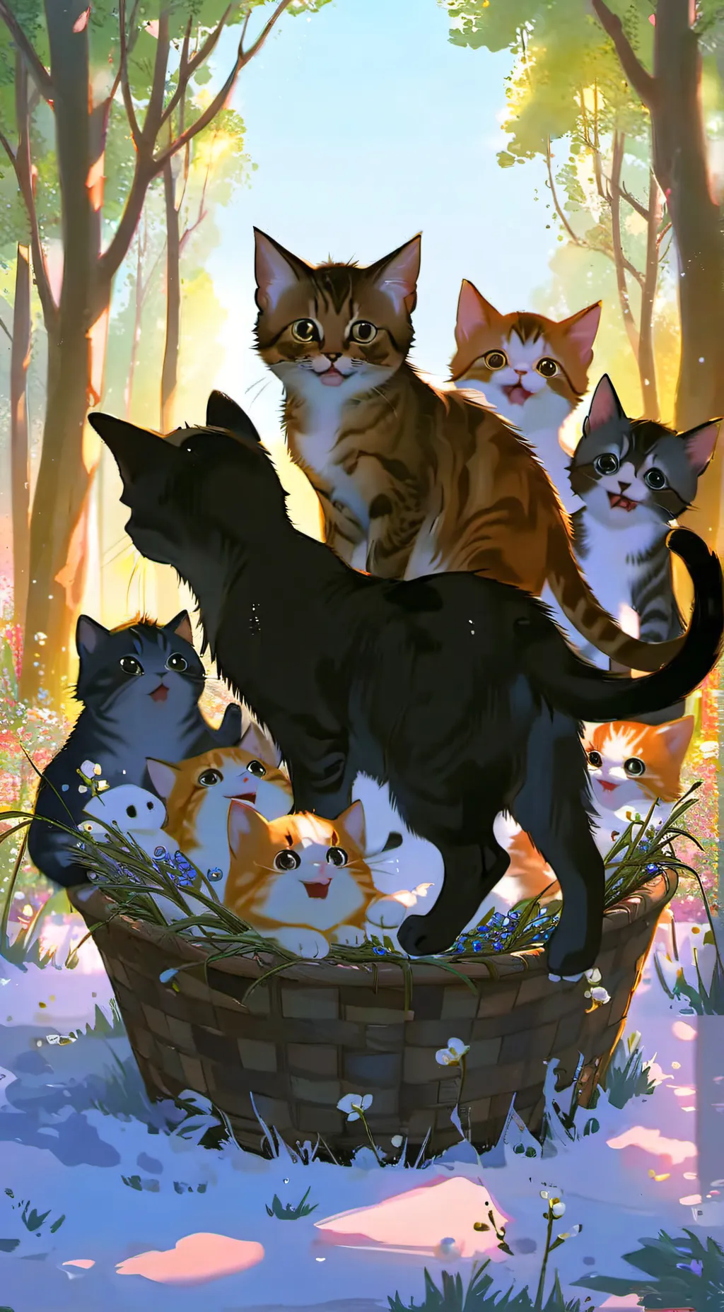 ai character: Purrton background