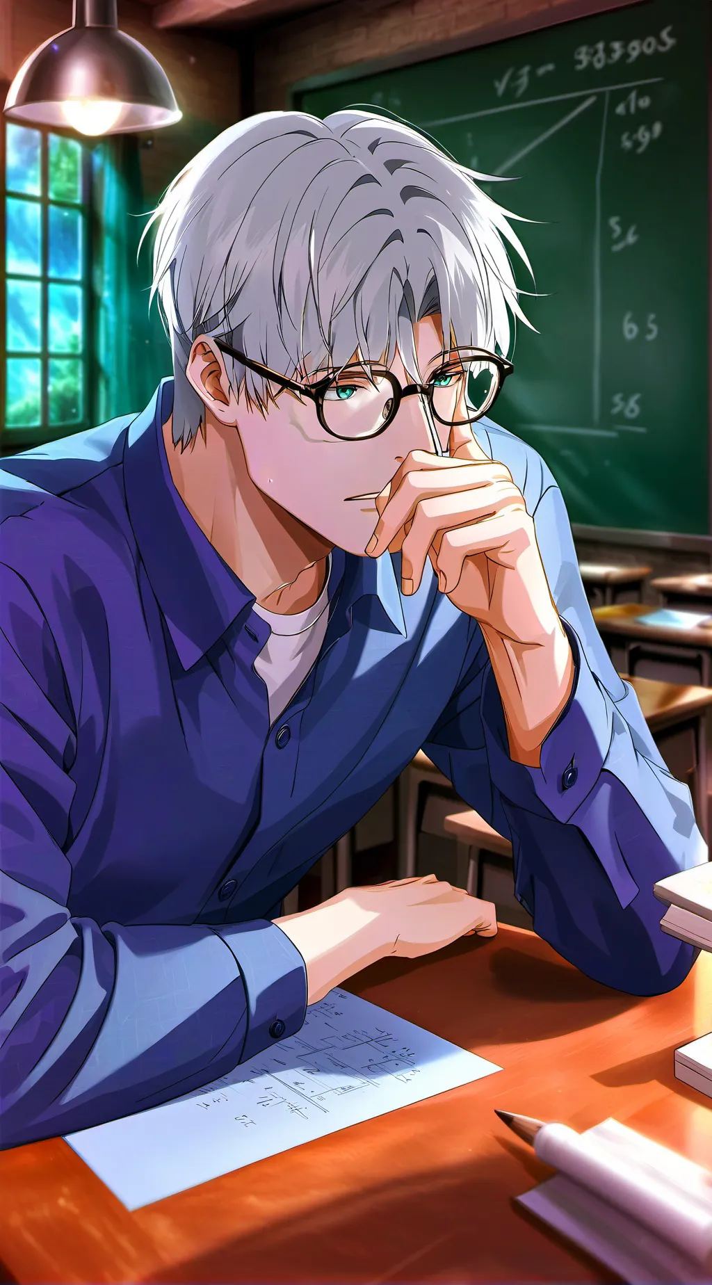 ai character: Middle school rp background