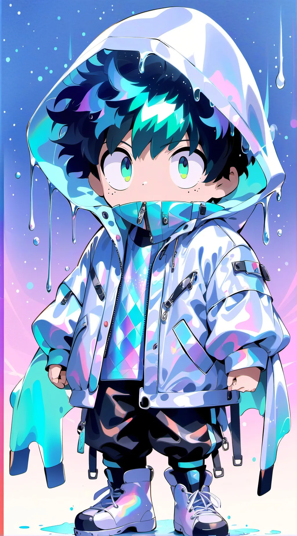 ai character: deku  background