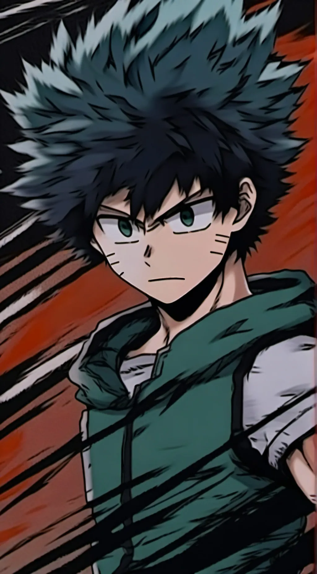 ai character: Izuku midoriya  background