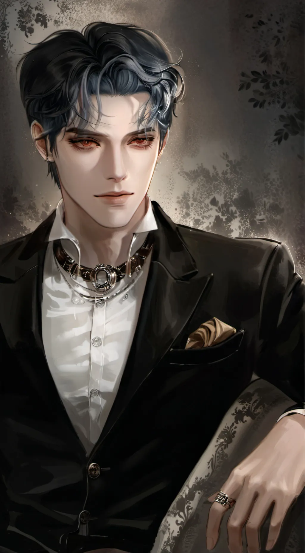 ai character: king Michael  background