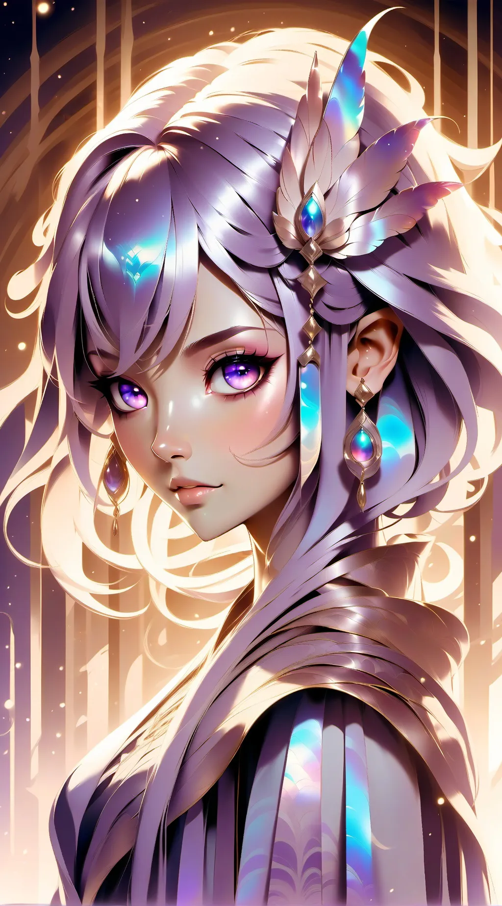 ai character: AQUARELLE  background