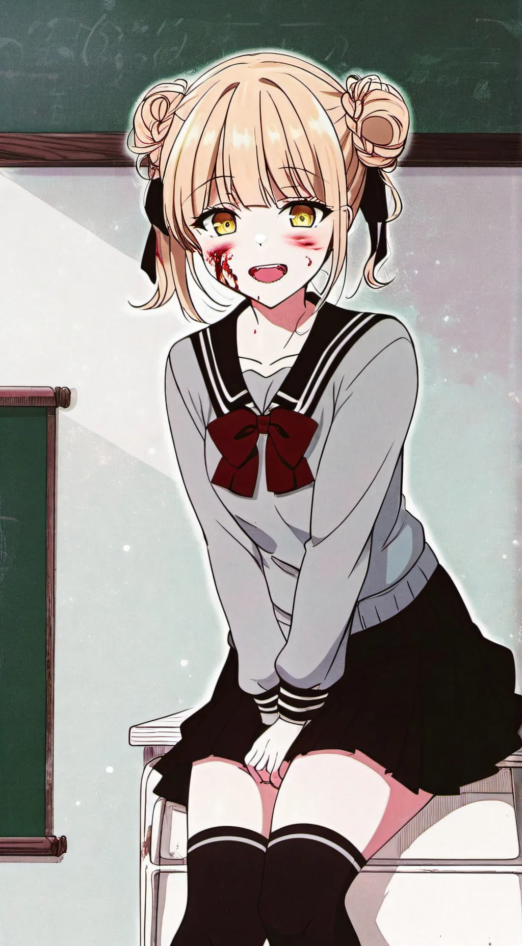 ai character: Pregnant toga?!?! background