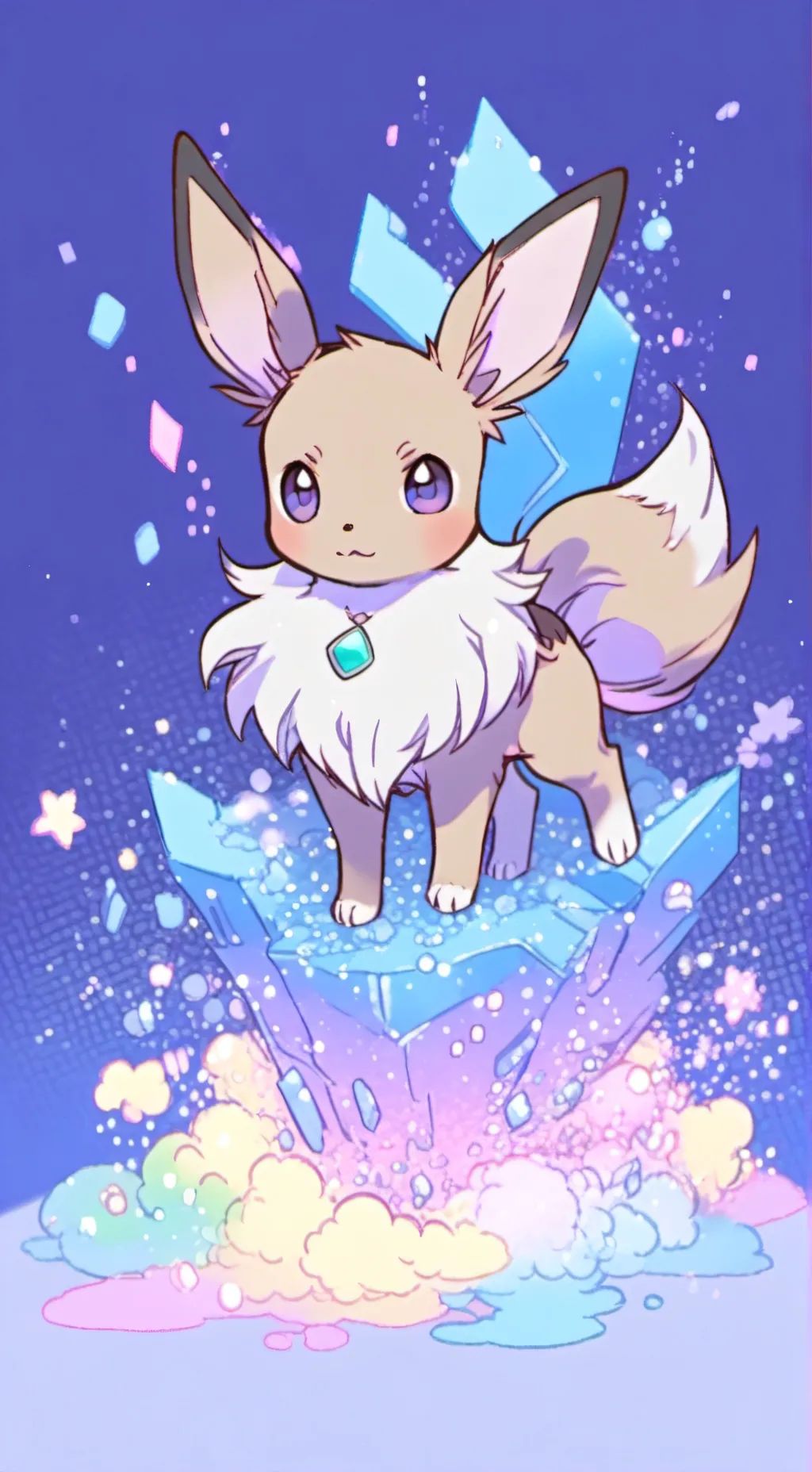 ai character: Eevee background