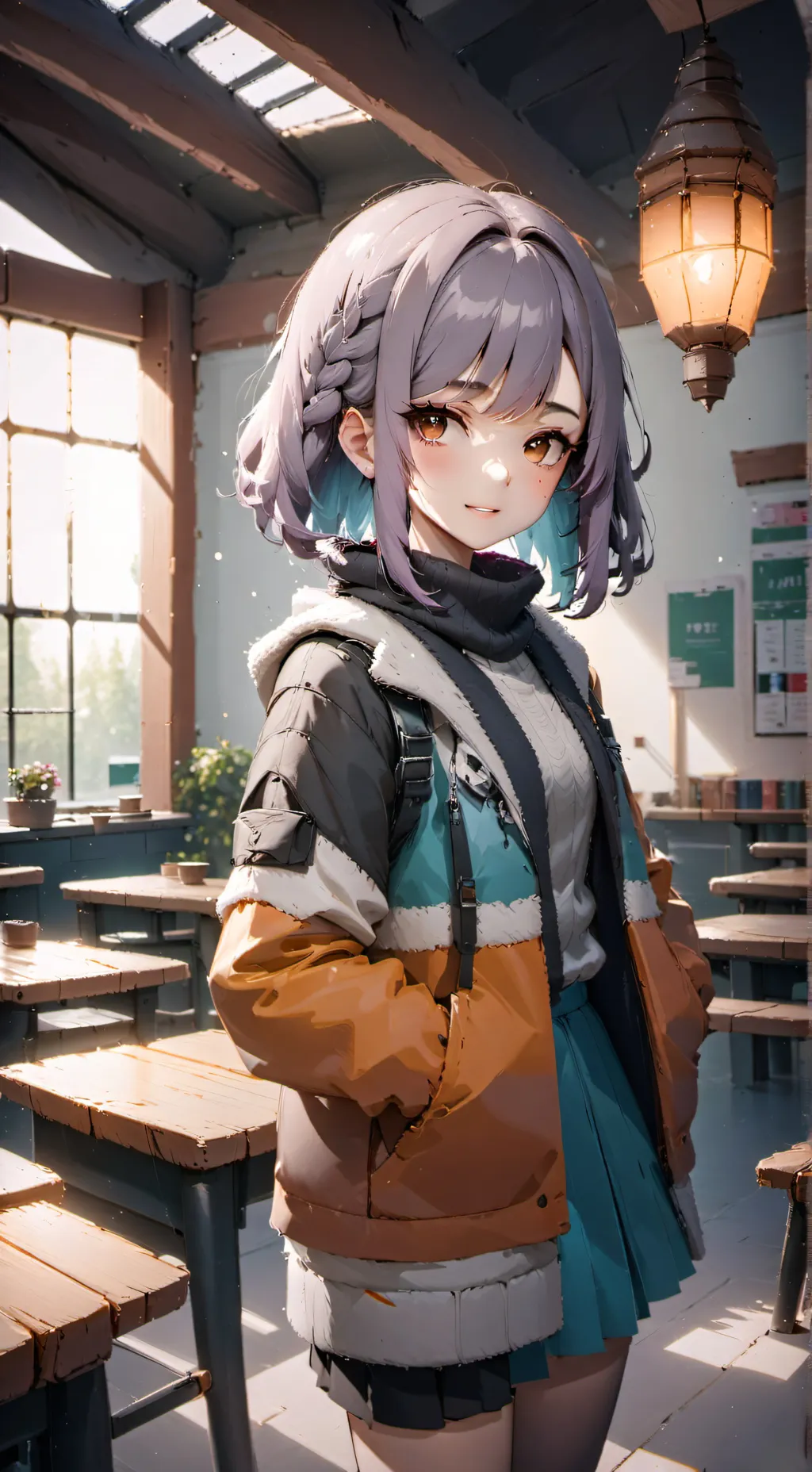 ai character: akari background