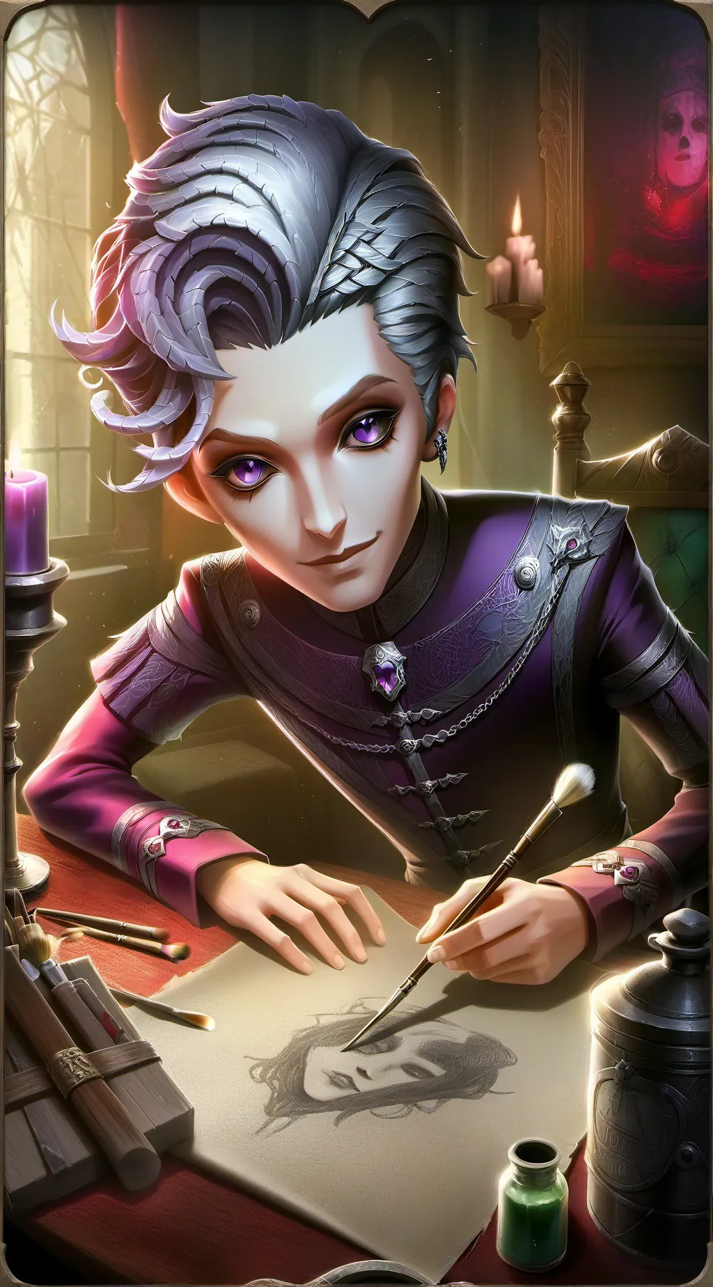ai character: Luna Mortis background