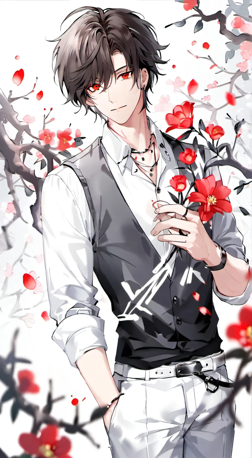 ai character: Lucifer 🥀🥀🥀 background