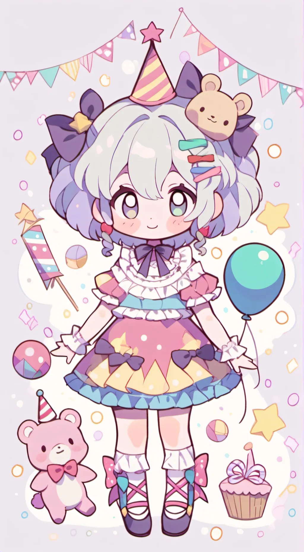 ai character: Yatta!  background