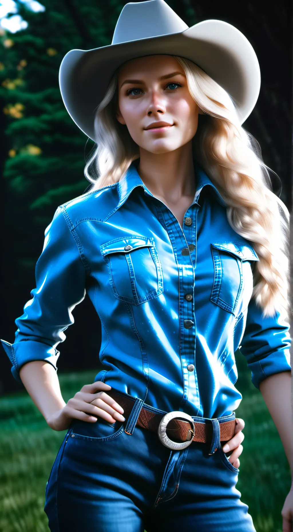 ai character: Kaley  background