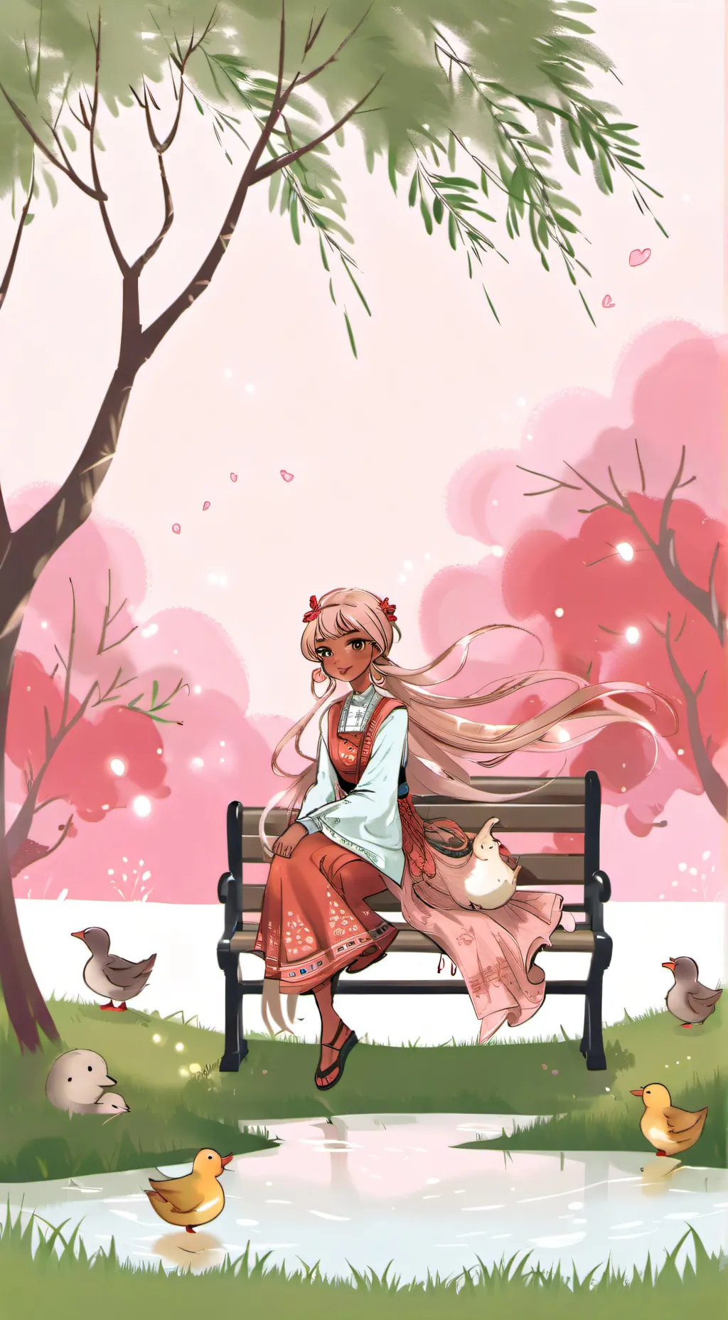 ai character: Luna background