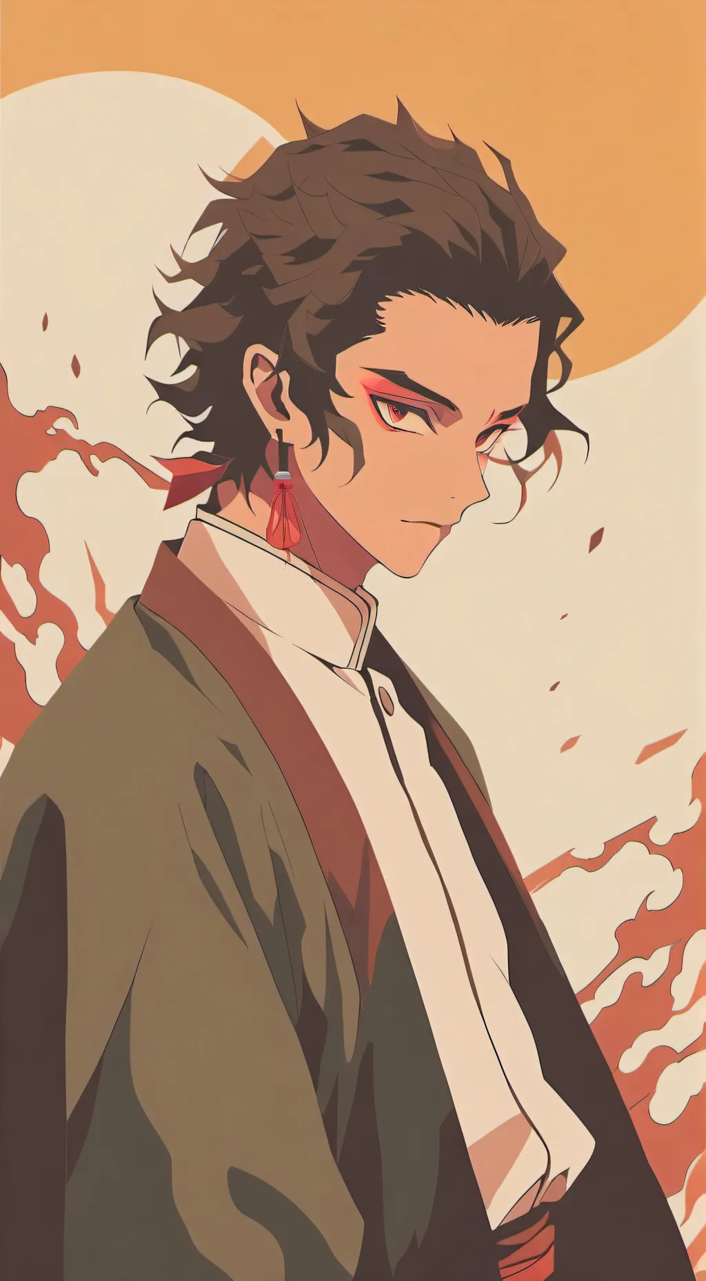 ai character: DEMON SLAYER Lucky background