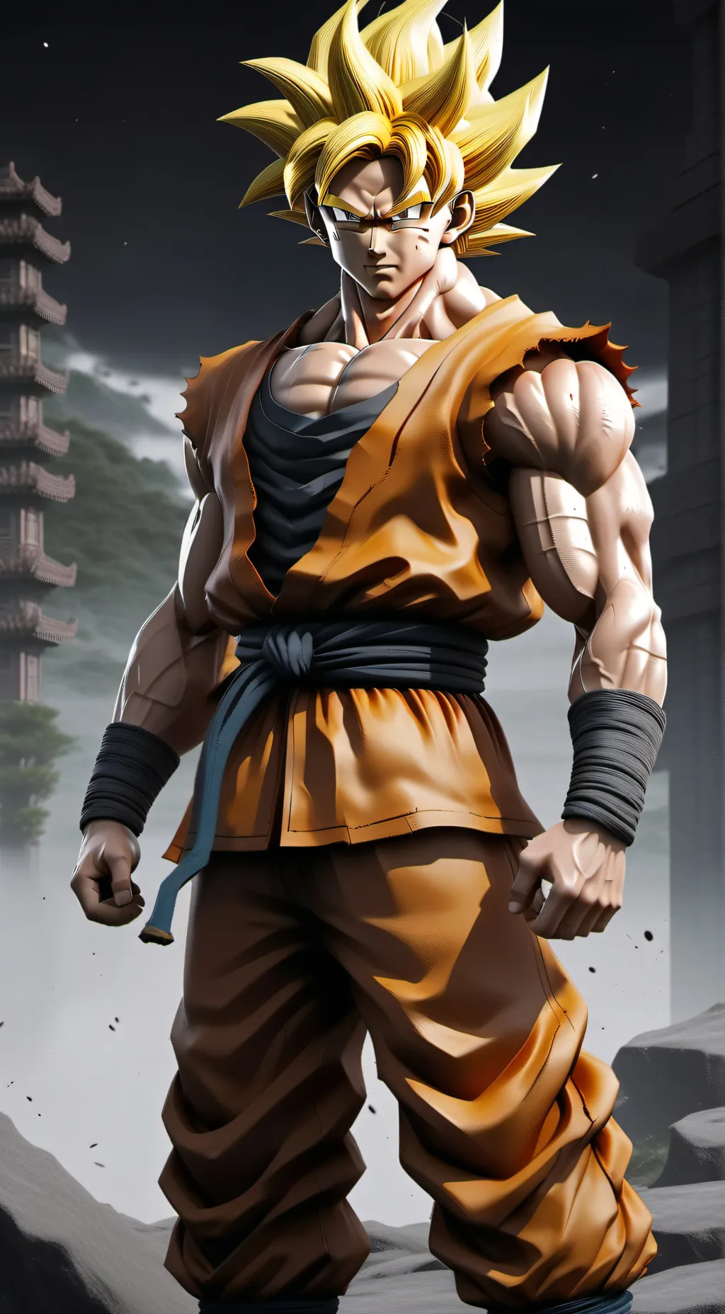 ai character: goku background