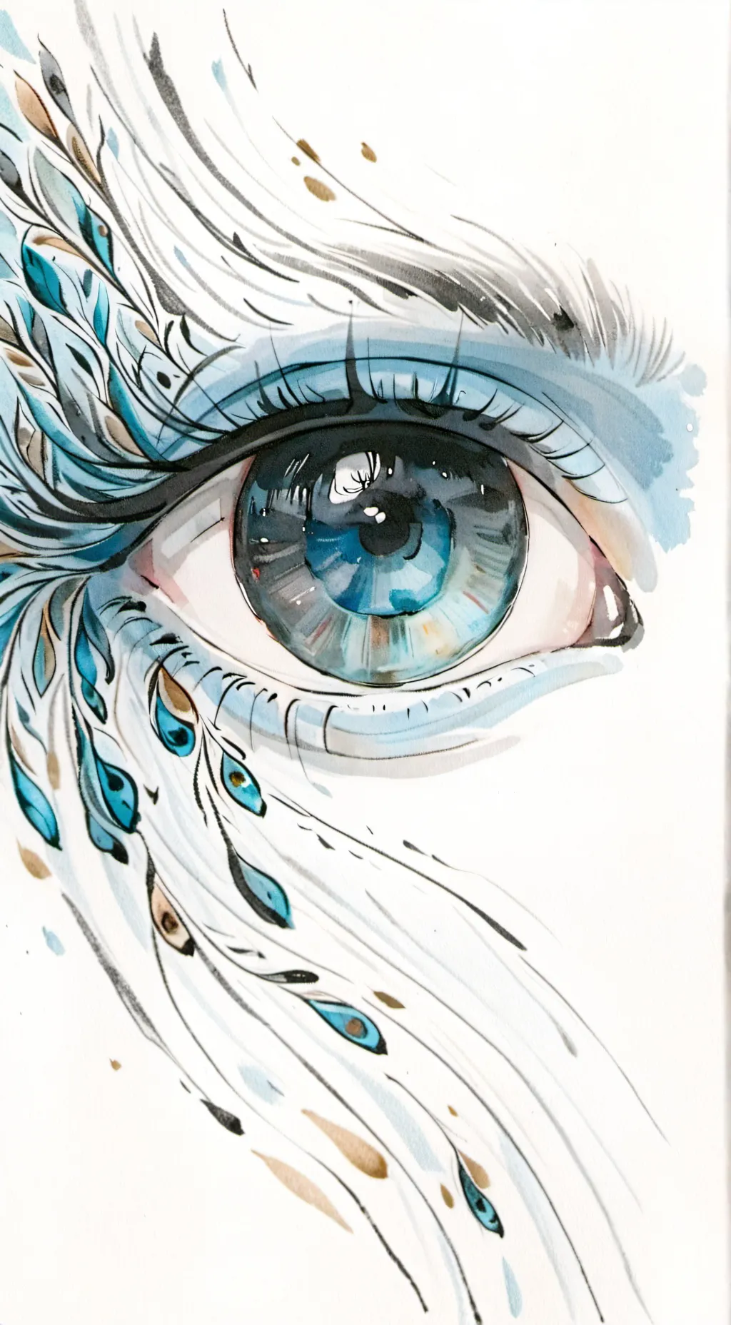 ai character: The eye of faith  background