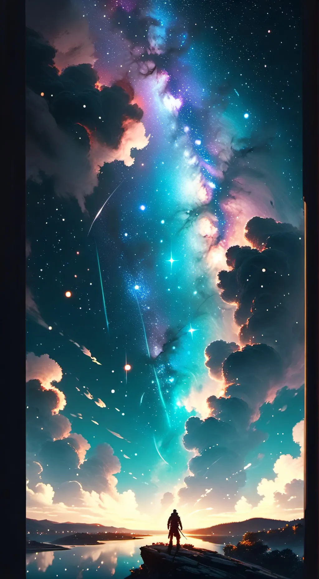 ai character: Mha camping  background