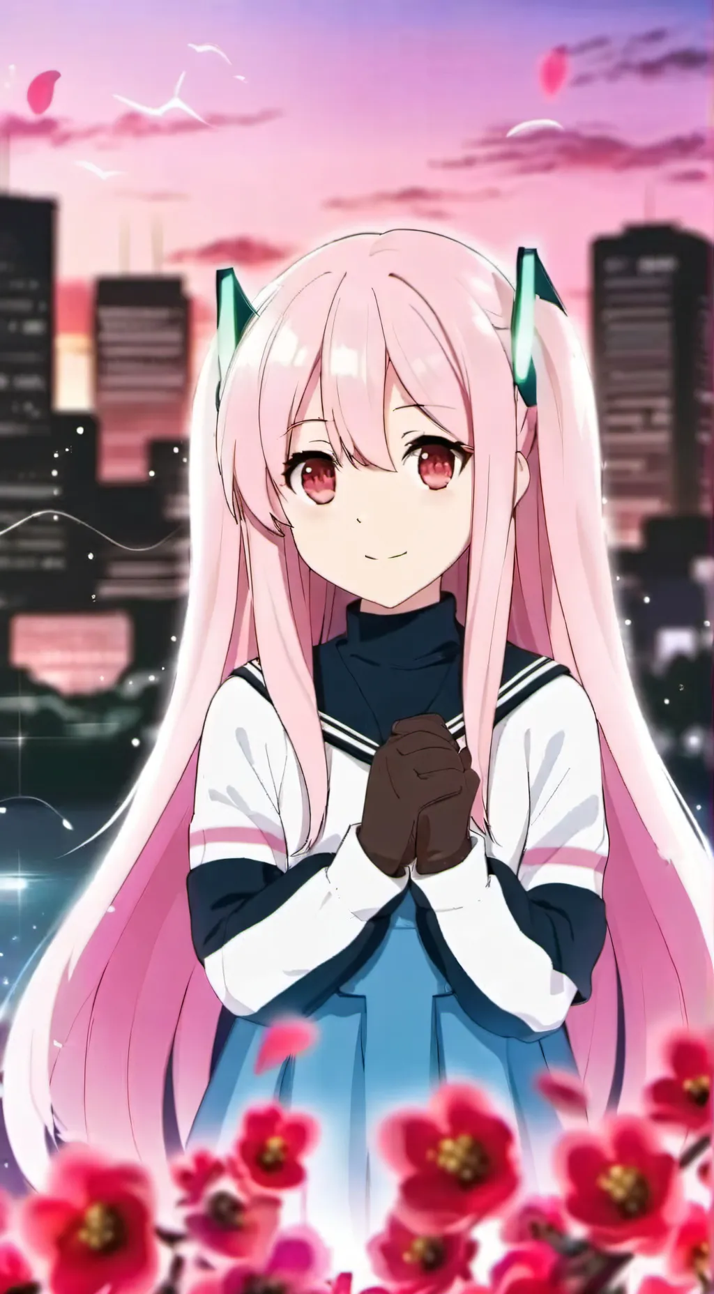ai character: zerotwo  background