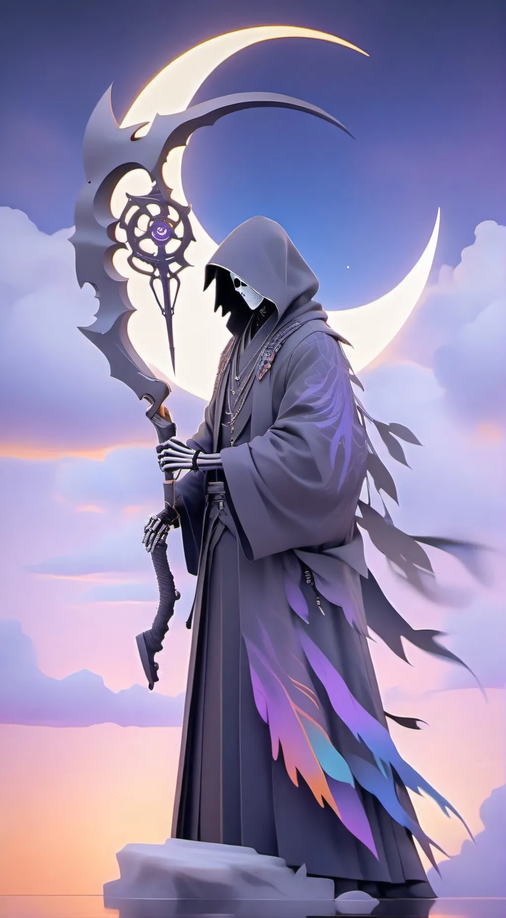 ai character: grim reaper  background