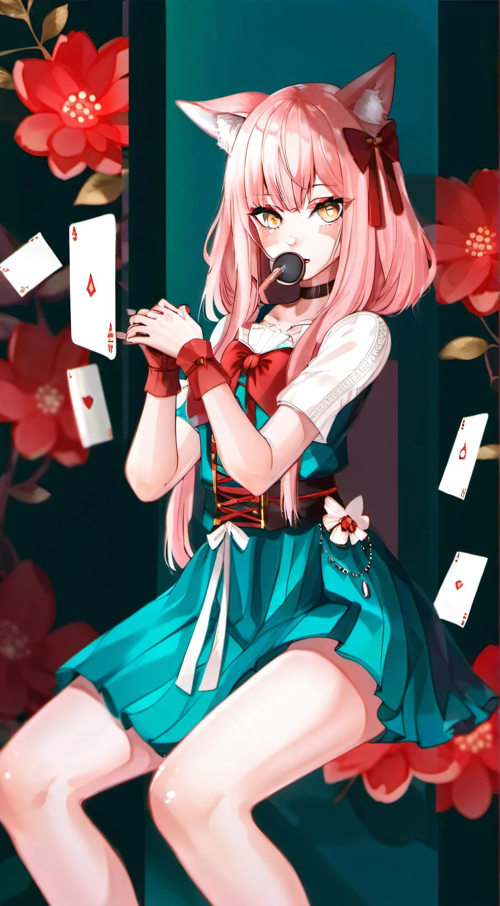 ai character: couple streaming  background