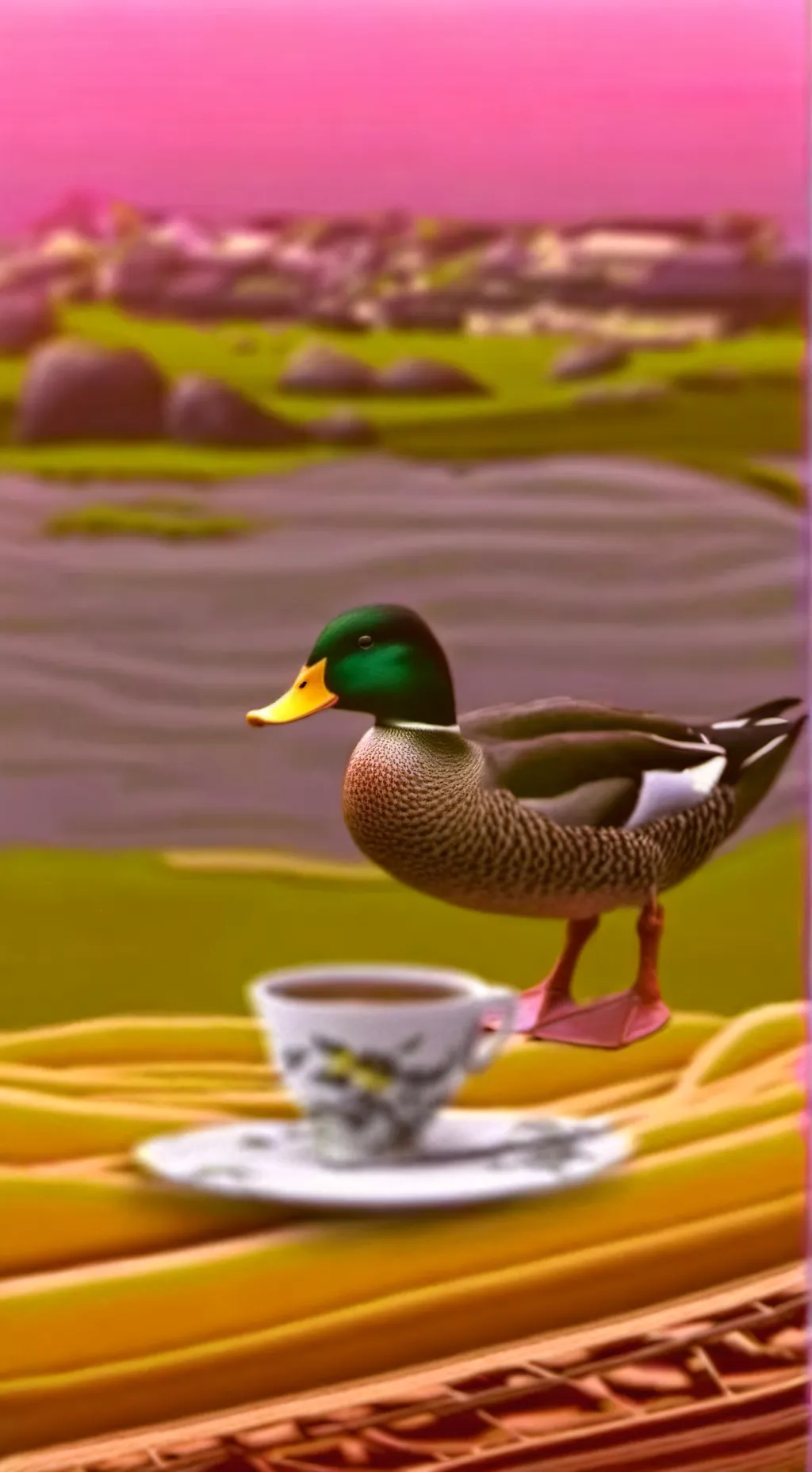 ai character: Duck background