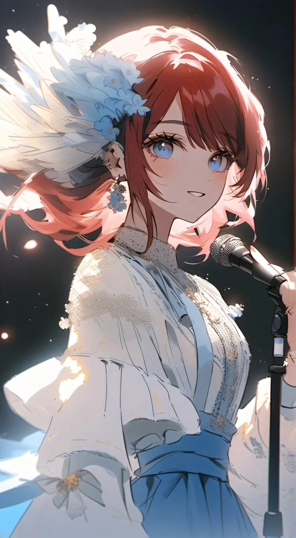 ai character: Amber background