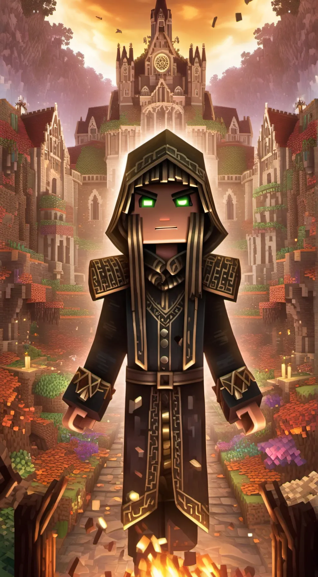 ai character: man from the fog  background